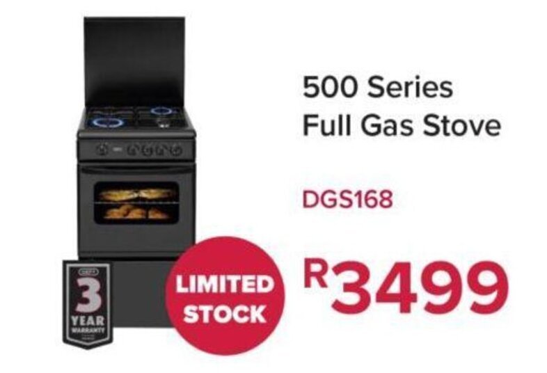 500 Series Full Gas Stove offer at OK Furniture