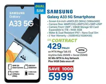 Incredible Connection SAMSUNG Galaxy A33 5G Smartphone offer