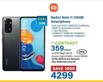 Incredible Connection Redmi Note 11 128GB Smartphone offer