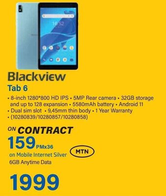 Incredible Connection Blackview Tab 6 offer