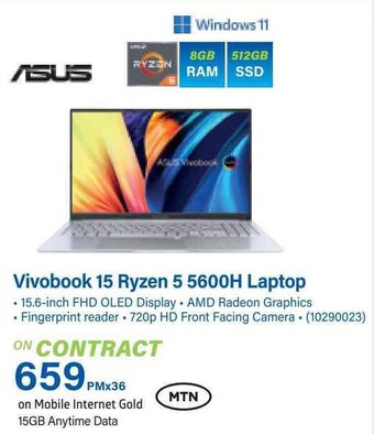 Incredible Connection Vivobook 15 Ryzen 5 5600H Laptop offer