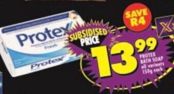 Shoprite PROTEX BATH SOAP all variants offer