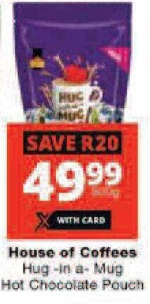 House of Coffees Hug-in a- Mug Hot Chocolate Pouch