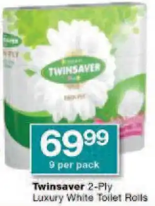 Checkers Twinsaver 2-Ply Luxury White Toilet Rolls offer