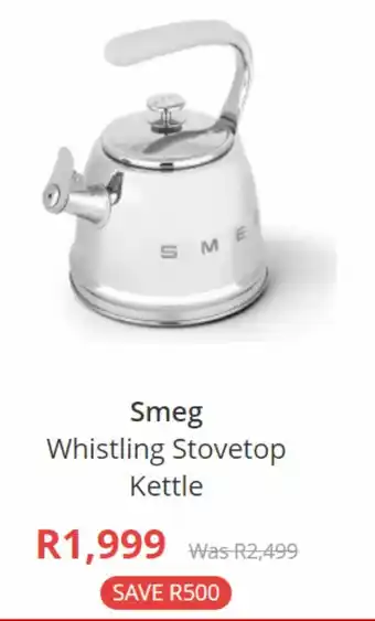 Whistling stovetop kettle smeg