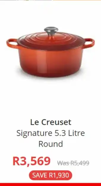 Le creuset signature 5.3 litre round