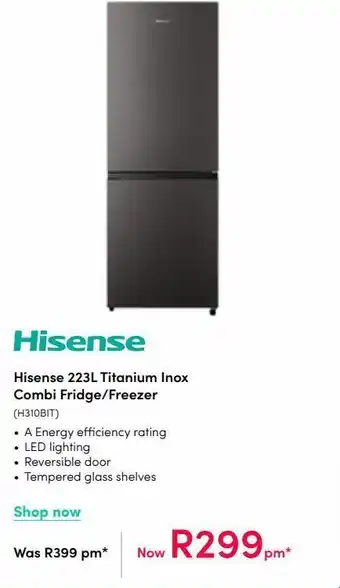 Teljoy Freezer hisense 223l offer
