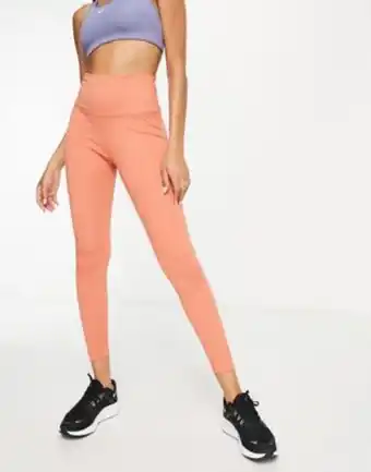 Nike training one dri-fit mid rise leggings in pink