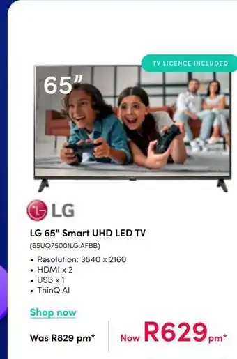 Teljoy Smart tv lg 65'' offer