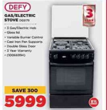 HiFi Corp Gas/Electric Stove offer