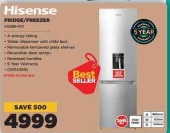 HiFi Corp Hisense Fridge/Freezer offer