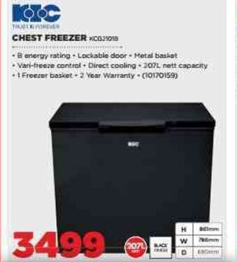 HiFi Corp KIC Chest Freezer offer