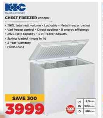 HiFi Corp KIC Chest Freezer offer