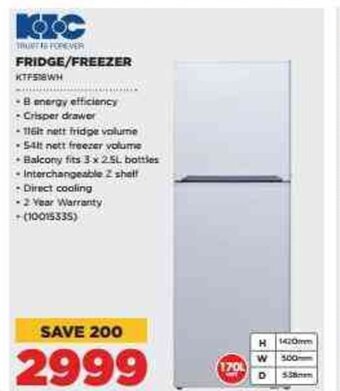 HiFi Corp KIC Fridge/Freezer offer