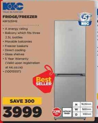 HiFi Corp KIC Fridge/Freezer offer