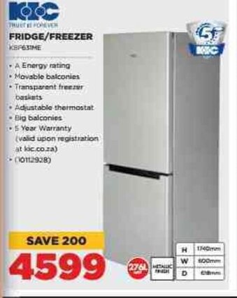 HiFi Corp KIC Fridge/Freezer offer