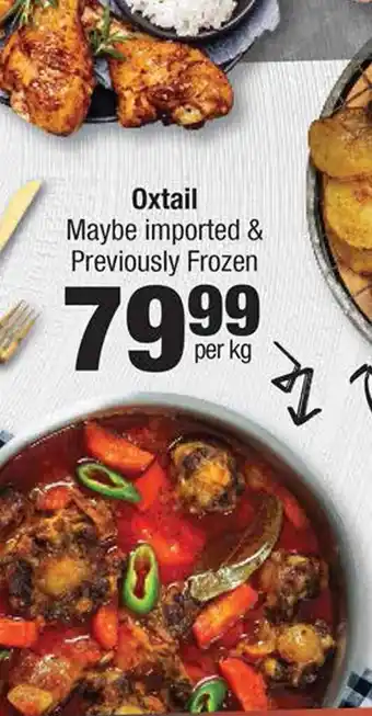 Spar Oxtail Maybe imported & Previously Frozen offer