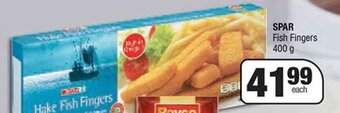 Spar SPAR Fish Fingers 400 g offer
