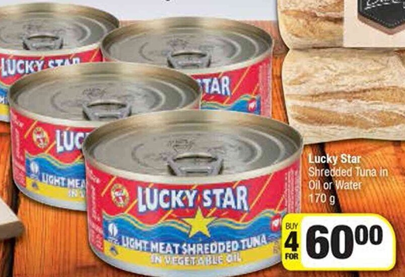 Lucky Star Shredded Tuna in Oil or Water 170g offer at Spar