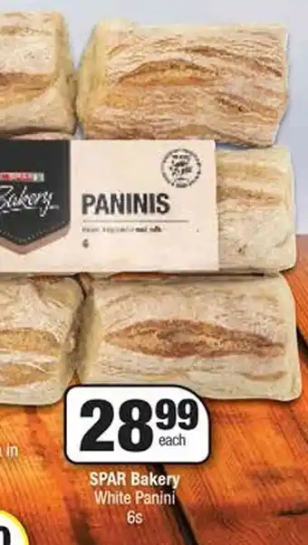 Spar SPAR Bakery White Panini 6s offer