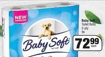 Spar Baby Soft Toilet Rolls 2-ply 9s offer