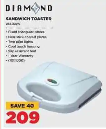 HiFi Corp Diamond Sandwich Toaster offer