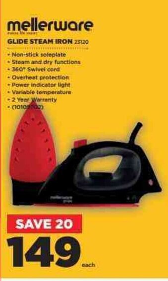 Mellerware Glide Steam Iron