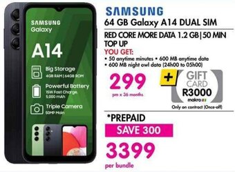 SAMSUNG 64 GB Galaxy A14 Dual Sim