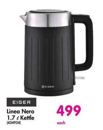 Makro EIGER Linea Nero 1.7l Kettle offer