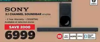 HiFi Corp Sony 3.1 Channel Soundbar offer