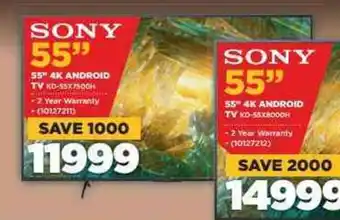 HiFi Corp Sony 55"4K Android offer