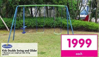 Makro BOUNCEKING Kids Double Swing and Glider offer
