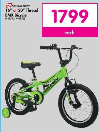 Makro PRALEIGH 16" or 20" Thread BMX Bicycle offer