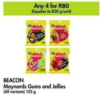 Makro BEACON Maynards Gums and Jellies (All variants) 125 g offer