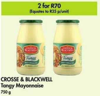 Makro CROSSE & BLACKWELL Tangy Mayonnaise 750g offer