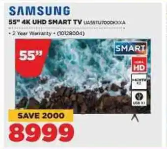 HiFi Corp Samsung 55"4K UHD Smart TV offer
