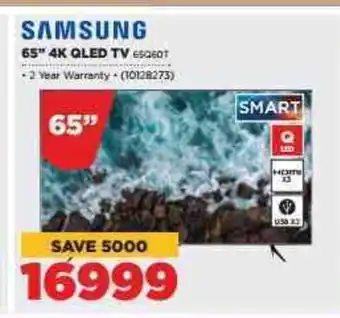 HiFi Corp Samsung 65" 4K Qued TV offer