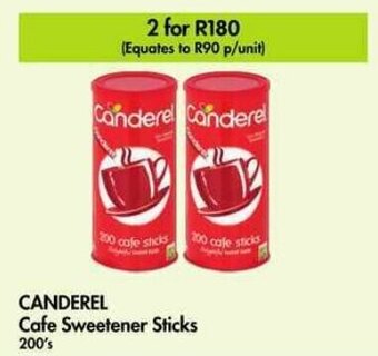 Makro CANDEREL Cafe Sweetener Sticks 200's offer