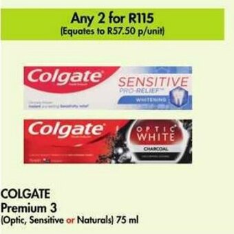 Makro COLGATE Premium 3 (Optic, Sensitive or Naturals) 75 ml offer