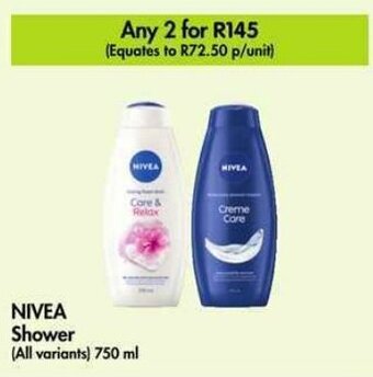 Makro NIVEA Shower (All variants) 750 ml offer