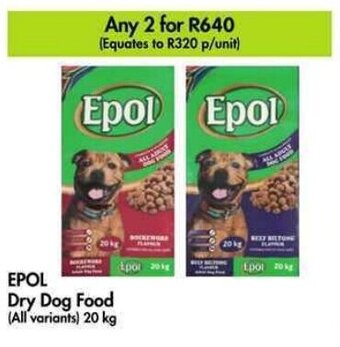 Makro EPOL Dry Dog Food (All variants) 20 kg offer