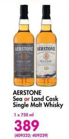 AERSTONE Sea or Land Cask Single Malt Whisky