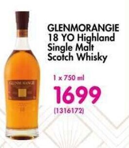 Makro GLENMORANGE 18 YO Highland Single Malt Scotch Whisky offer