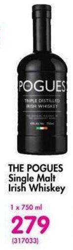 THE POGUES Single Malt Irish Whiskey