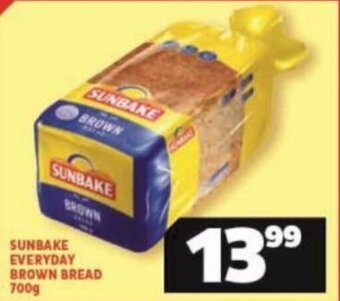 SUNBAKE EVERYDAY BROWN BREAD 700g