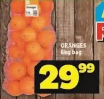 Usave ORANGES 6kg bag offer