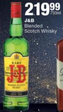 Checkers J&B Blended Scotch Whisky offer