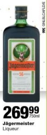 Checkers Jägermeister Liqueur offer
