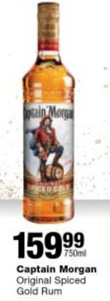 Checkers Captain Morgan Original Spiced Gold Rum offer