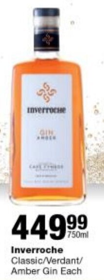 Checkers Inverroche Classic/Verdant/ Amber Gin Each offer